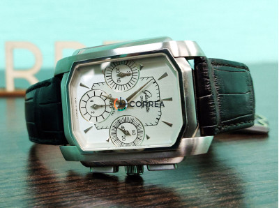 Репассаж мануфактурного калибра GO 39-31 часов Glashutte Senator Karree Chronograph