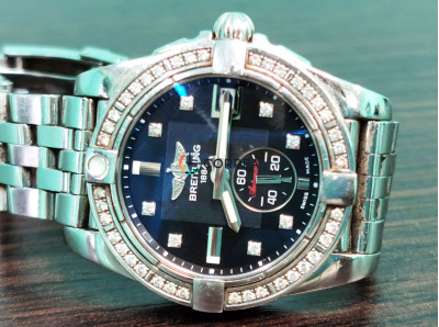 Полировка корпуса и браслета часов Breitling Galactic 36