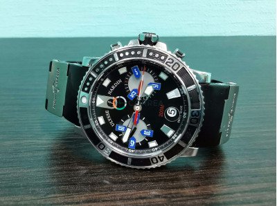 Внеплановый репассаж часов Ulysse Nardin Maxi Marine Diver Chronograph